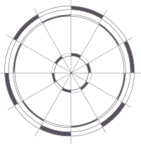 Icono de astrología de timing empresarial