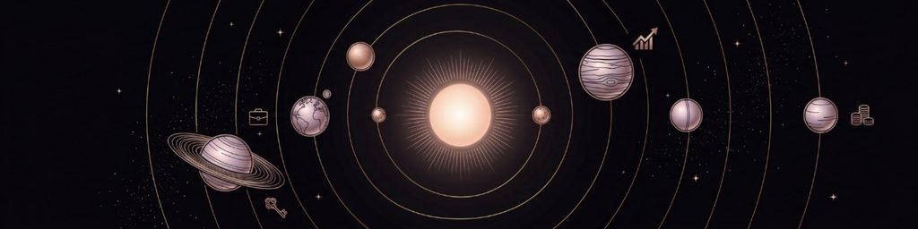 planetas en la astrología empresarial